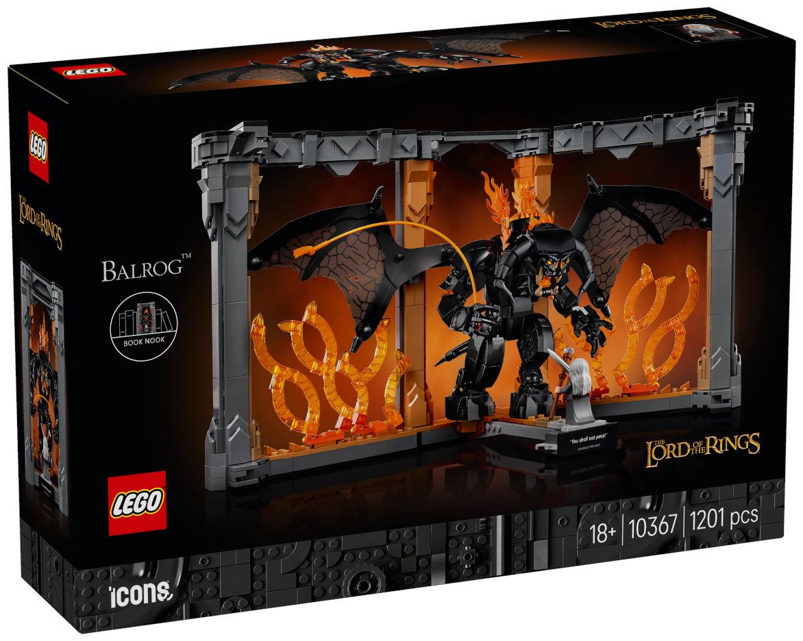 Конструктор LEGO Властелин колец: Балрог&nbsp; Книжный уголок Icons, деталей 1201 шт купить,NaN