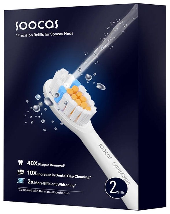 Насадка Soocas C01 ультразвуковая 2 шт купить,0