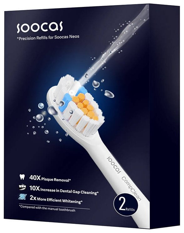 Насадка Soocas C01 ультразвуковая 2 шт купить,NaN