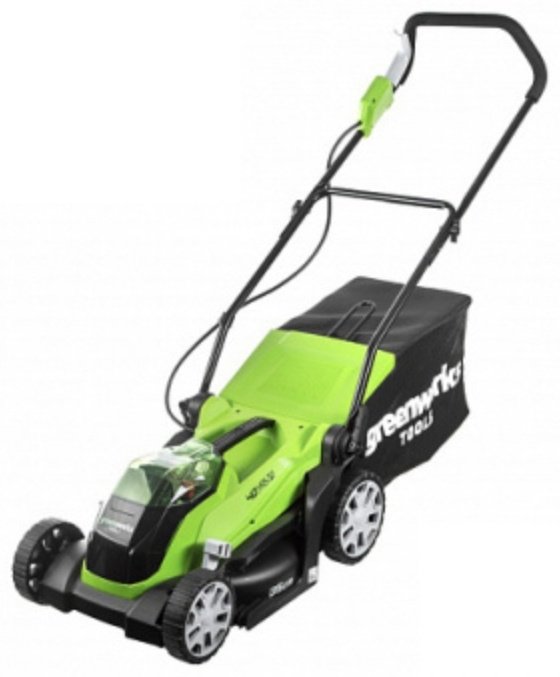 Газонокосилка колесная аккумуляторная Greenworks колесная G40LM35K2 2501907UA