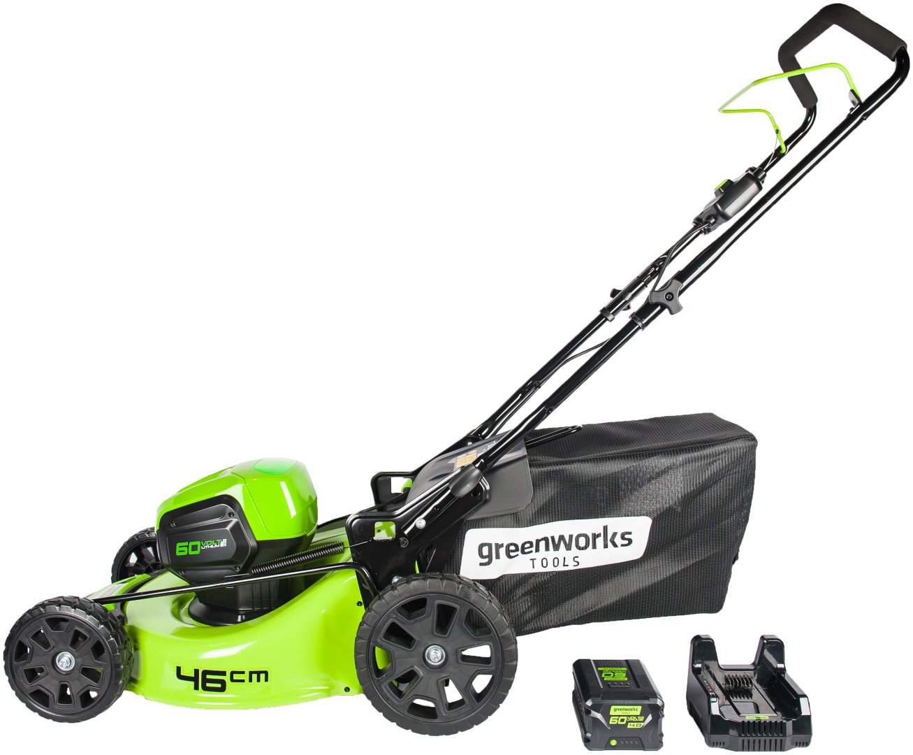 Газонокосилка колесная аккумуляторная Greenworks 2502807UB купить,NaN