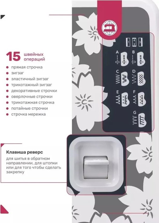 Швейная машина Janome Art 67 белый купить,0