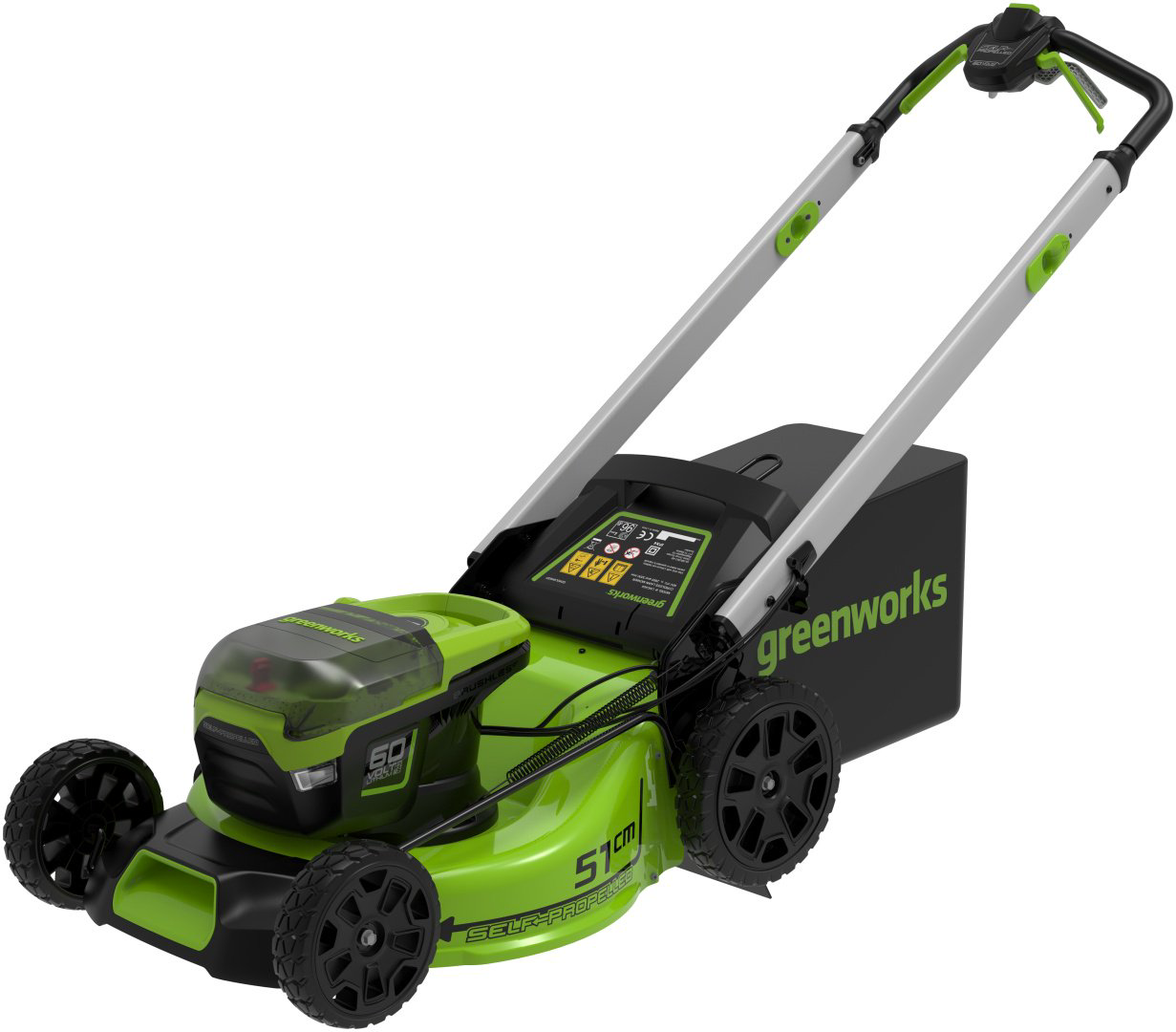 Газонокосилка самоходная аккумуляторная Greenworks 2514307UB c 1хАКБ 4Ач и ЗУ купить,NaN