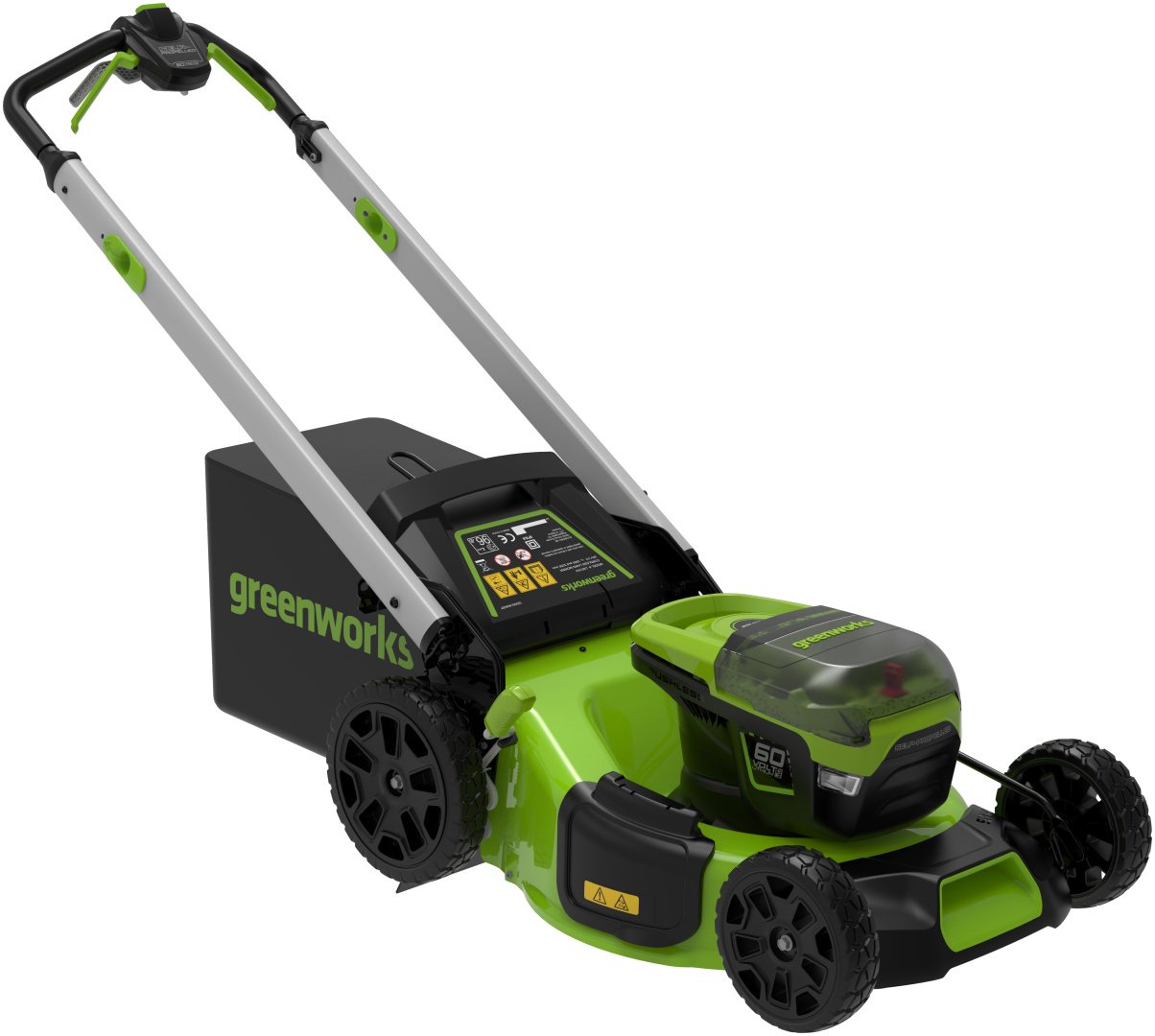 Газонокосилка самоходная аккумуляторная Greenworks 2514307UB c 1хАКБ 4Ач и ЗУ купить,0