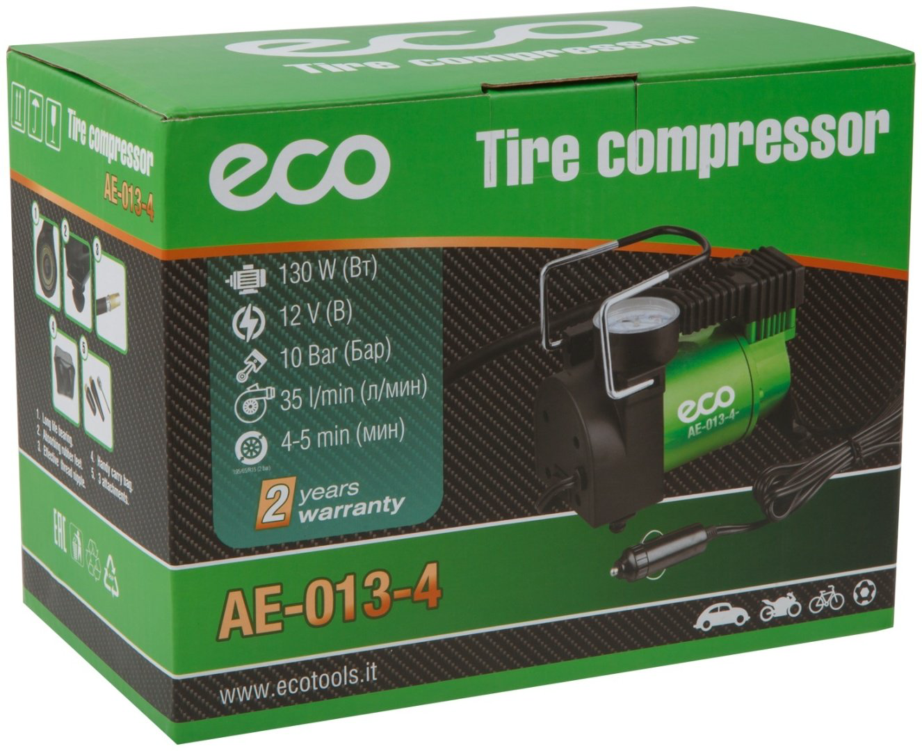 Автокомпрессор ECO поршневый AE-013-4 купить,NaN
