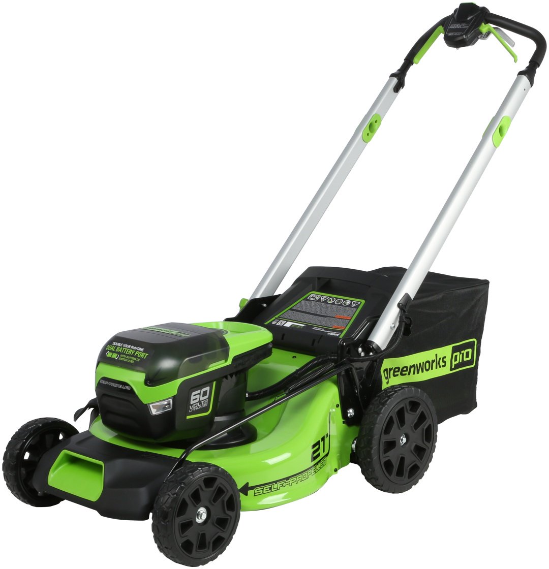 Газонокосилка самоходная аккумуляторная Greenworks 2514307UB c 1хАКБ 4Ач и ЗУ купить,0