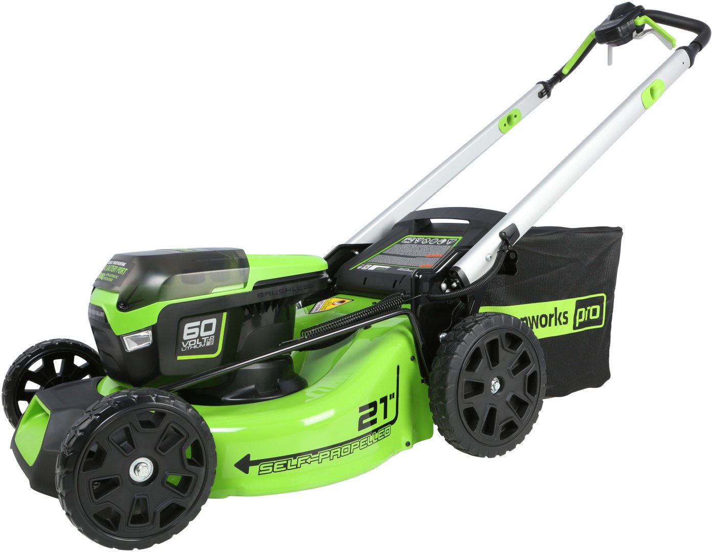 Газонокосилка самоходная аккумуляторная Greenworks 2514307UB c 1хАКБ 4Ач и ЗУ купить,0