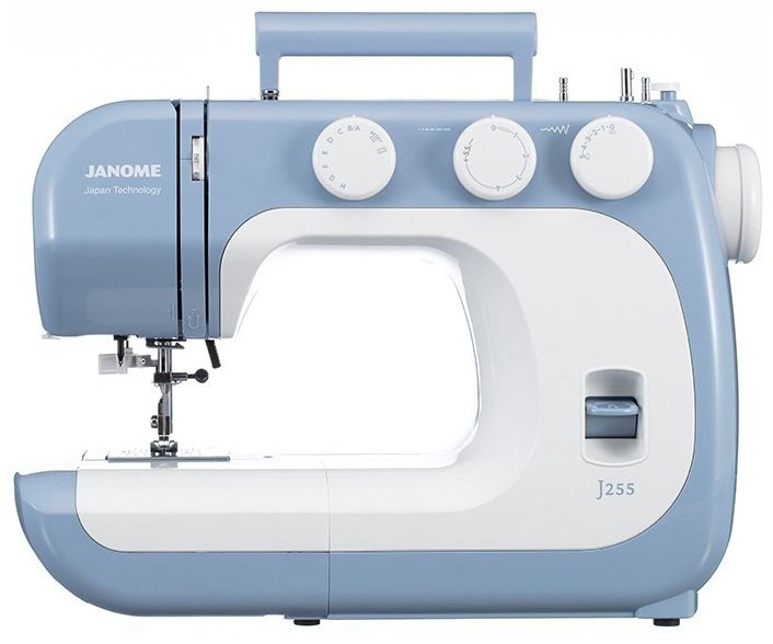 Швейная машина Janome J255 белый, голубой купить,NaN