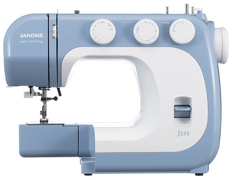 Швейная машина Janome J255 белый, голубой - ForteMarket Швейная машина Janome J255 белый, голубой купить,0
