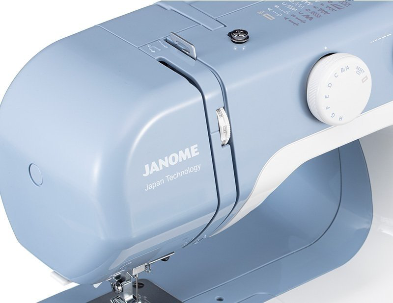 Швейная машина Janome J255 белый, голубой купить,NaN