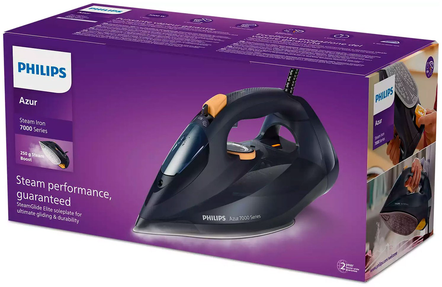 Утюг Philips DST-7060/20 синий купить,NaN