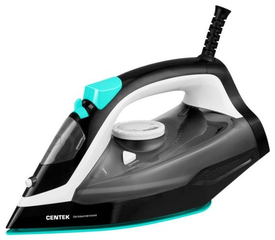 Утюг CENTEK СТ-2314 черный, бирюзовый