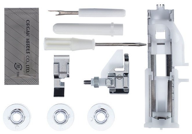 Швейная машина Janome J255 белый, голубой - ForteMarket Швейная машина Janome J255 белый, голубой купить,0