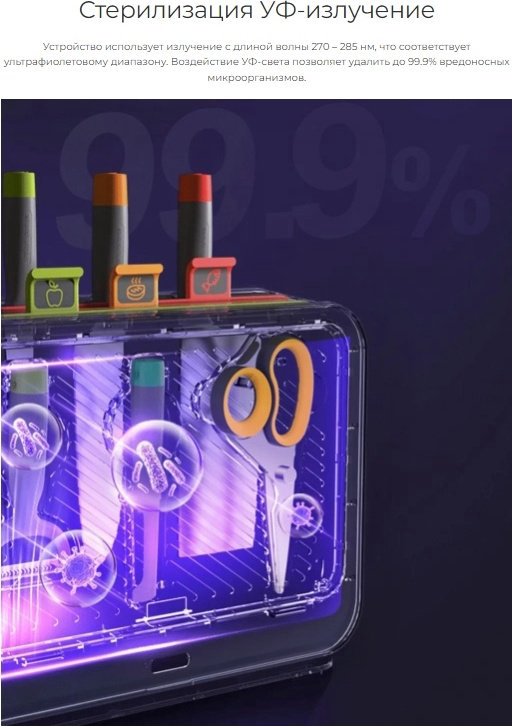 Набор ножей и досок Xiaomi Morphy Richards Desinfection Machine 3 MR1002 купить,NaN