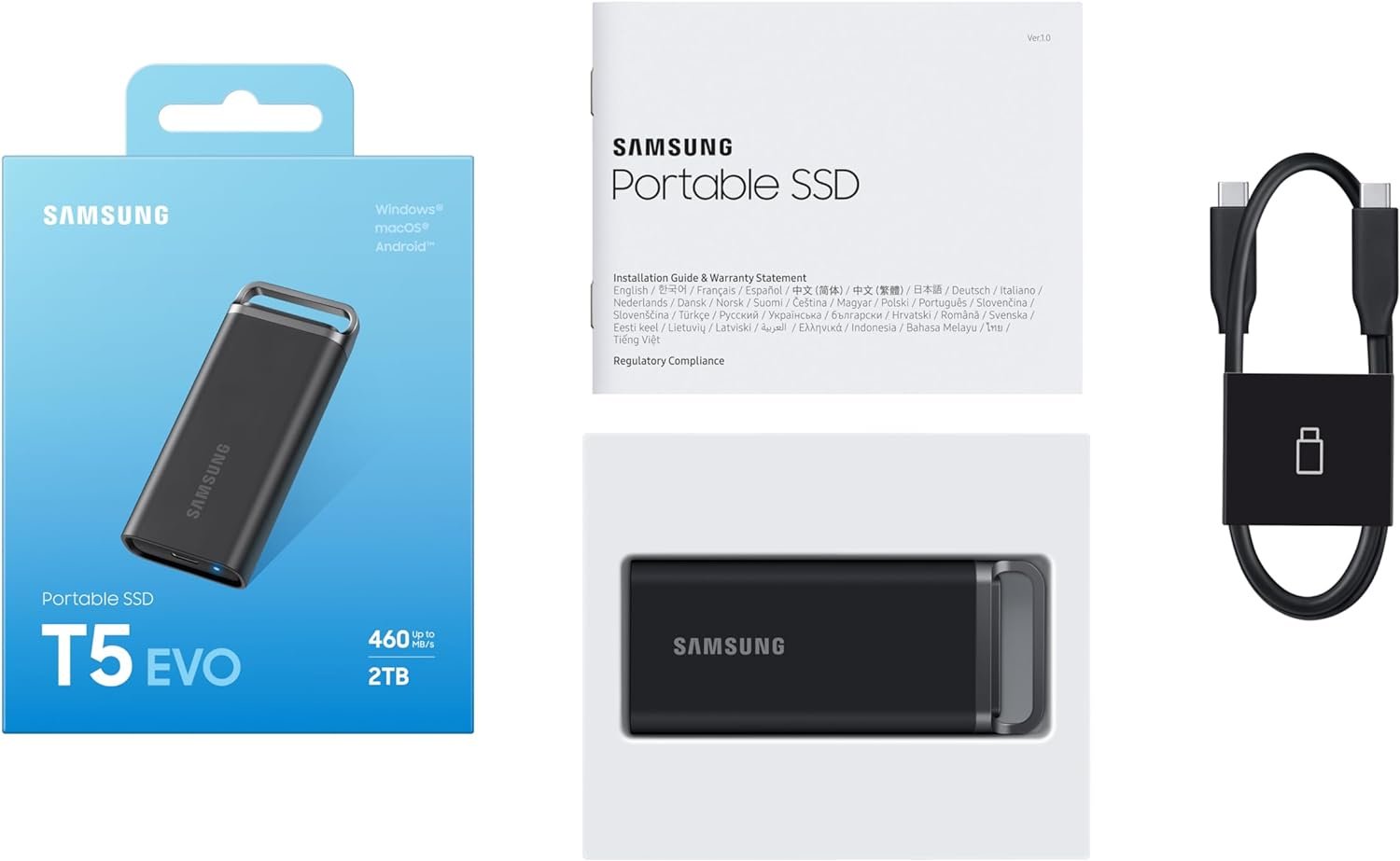 Внешний накопитель Samsung T5 EVO MU-PH2T0S/AM 2000 Гб - ForteMarket Внешний накопитель Samsung T5 EVO MU-PH2T0S/AM 2000 Гб купить,0