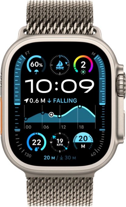 Смарт-часы Apple Watch Ultra 2 2024 GPS + Cellular M 49 мм серебристый купить,0