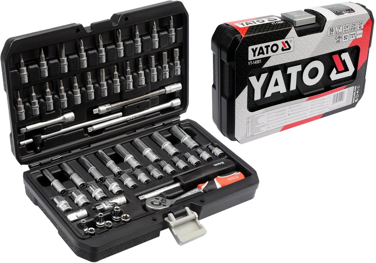 Набор автомобильный 56 в 1 YATO YT-14501 купить,NaN