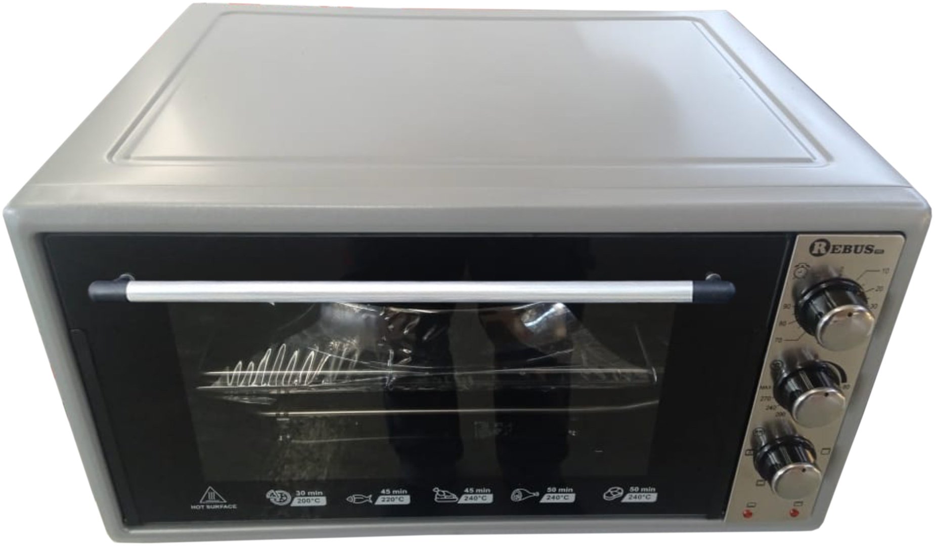 Настольная электропечь Rebus PRO-3695 серый