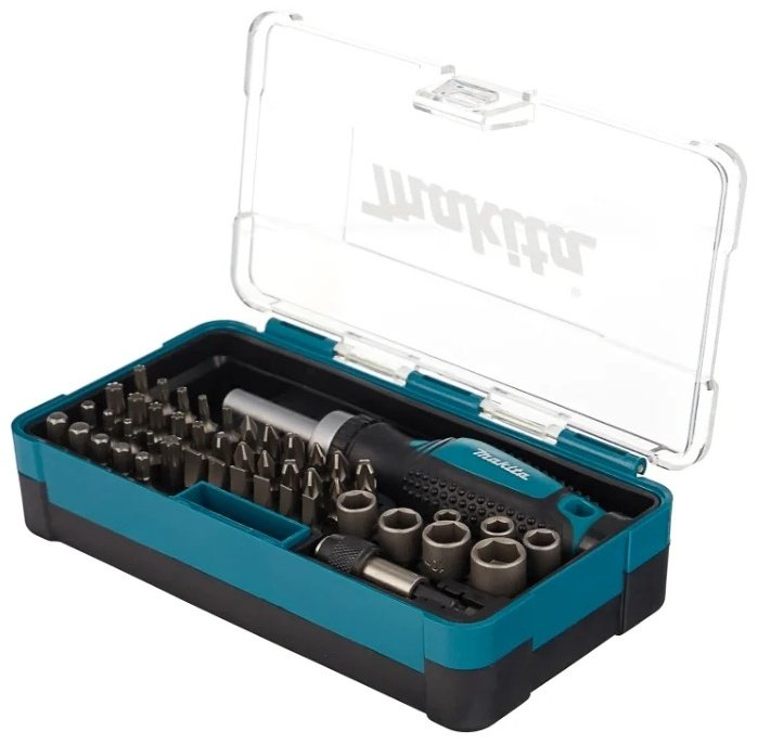 Makita отвертка с насадками реверсивная B-36170 набор из 47