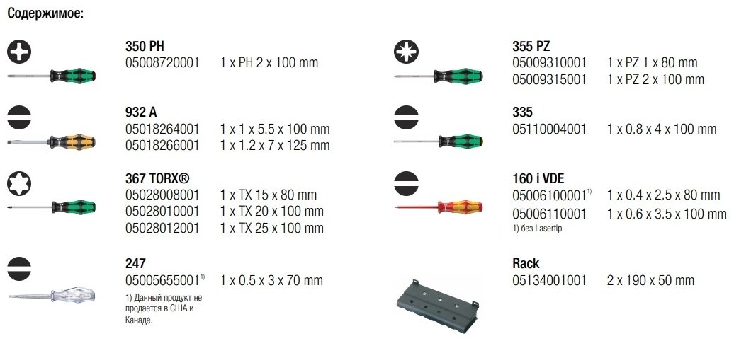 Wera набор отверток Kraftform XXL 2 набор из 12 - ForteMarket Wera набор отверток Kraftform XXL 2 набор из 12 купить,0