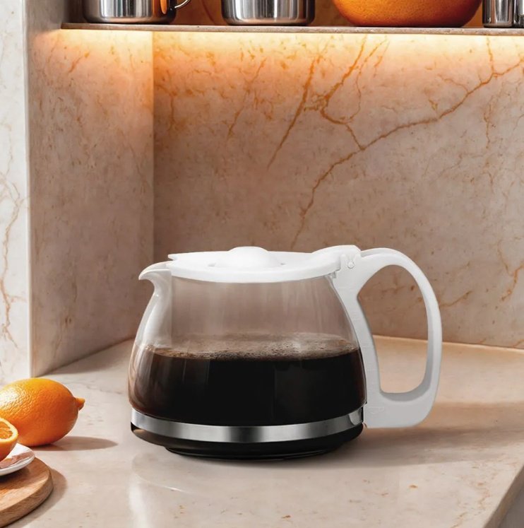 Кофеварка Kitfort KT-7631 белый, стальной, серый - ForteMarket Кофеварка Kitfort KT-7631 белый, стальной, серый купить,0