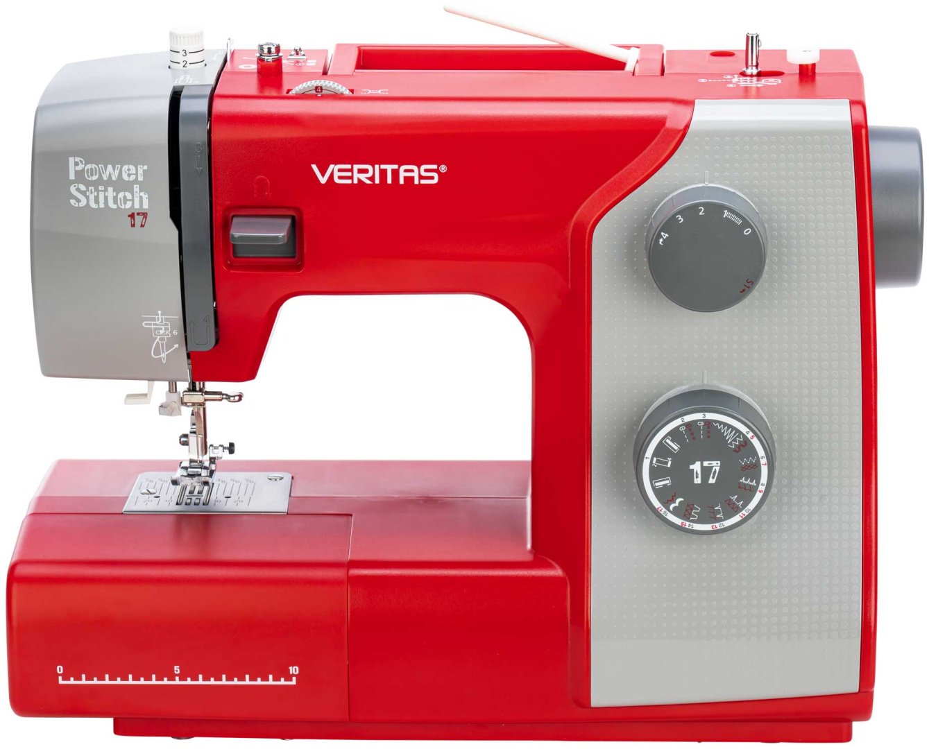 Швейная машина Veritas Power Stitch 17 серый, красный