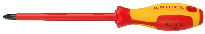 Knipex отвертка диэлектрическая 1000 V PH3х100 мм