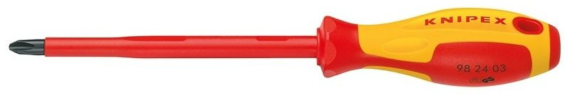 Knipex отвертка диэлектрическая 1000 V PH3х100 мм