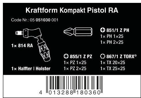 Wera отвертка с насадками Kraftform набор из 7 купить,NaN