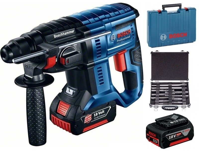 Перфоратор Bosch GBH 180-Li 0615990L2R 1.7 Дж, SDS-Plus