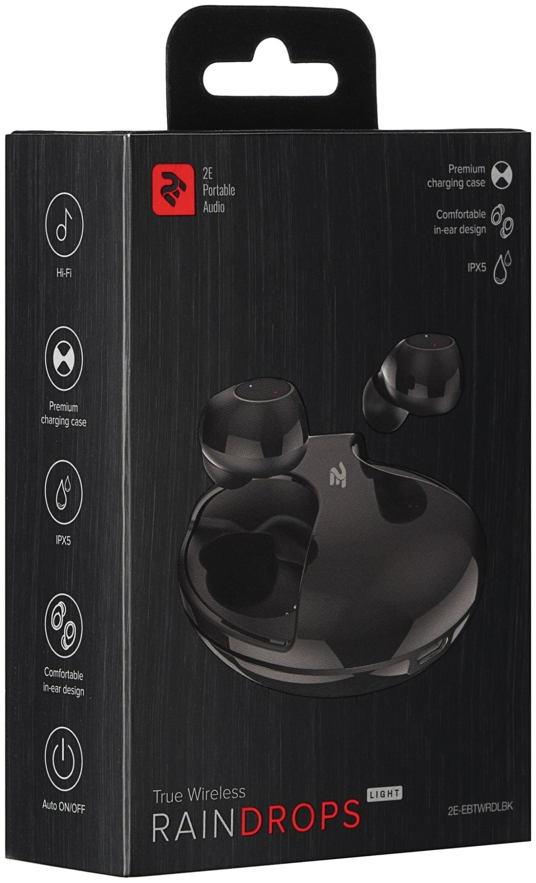 Наушники 2E RainDrops Light True 2E-EBTWRDLBK черный