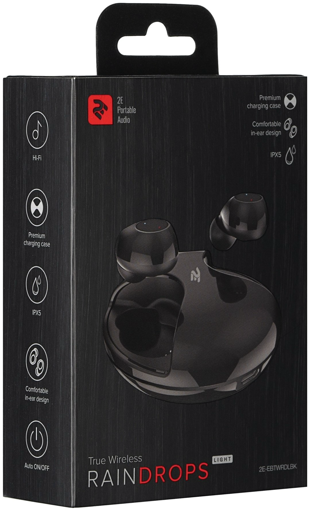 Наушники 2E RainDrops Light True 2E-EBTWRDLBK черный купить,13990