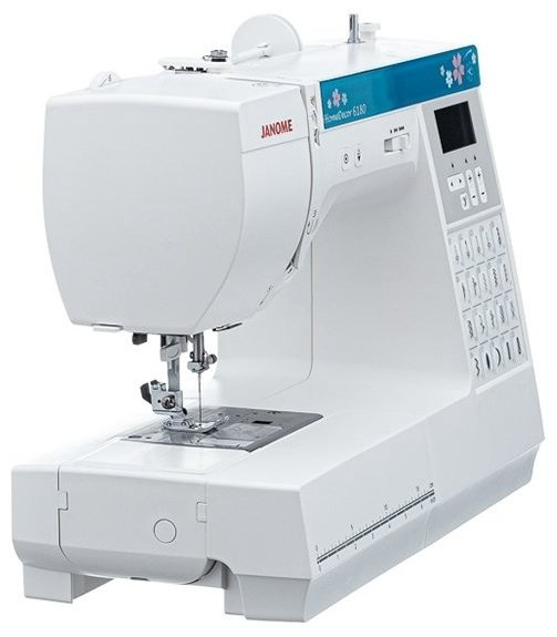 Швейная машина Janome HomeDecor 6180 белый, синий купить,NaN