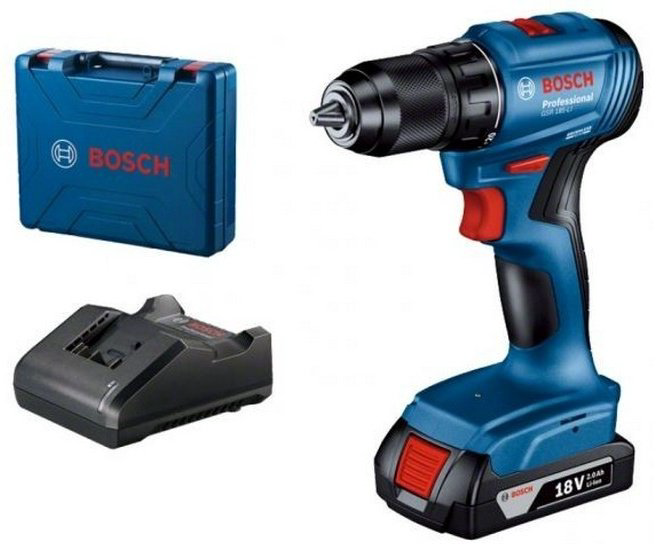 Аккумуляторная дрель-шуруповерт Bosch Professional GSR 185-LI, 06019k3001  купить,NaN