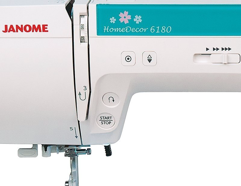 Швейная машина Janome HomeDecor 6180 белый, синий купить,NaN