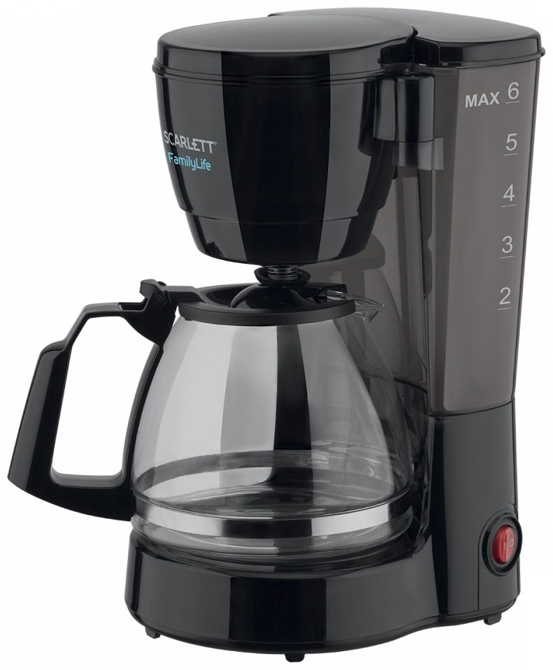 Кофеварка Scarlett SC-33018 черный купить,NaN