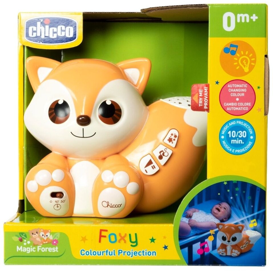 Chicco ночник-проектор Лисенок 1165787, пластик купить,NaN