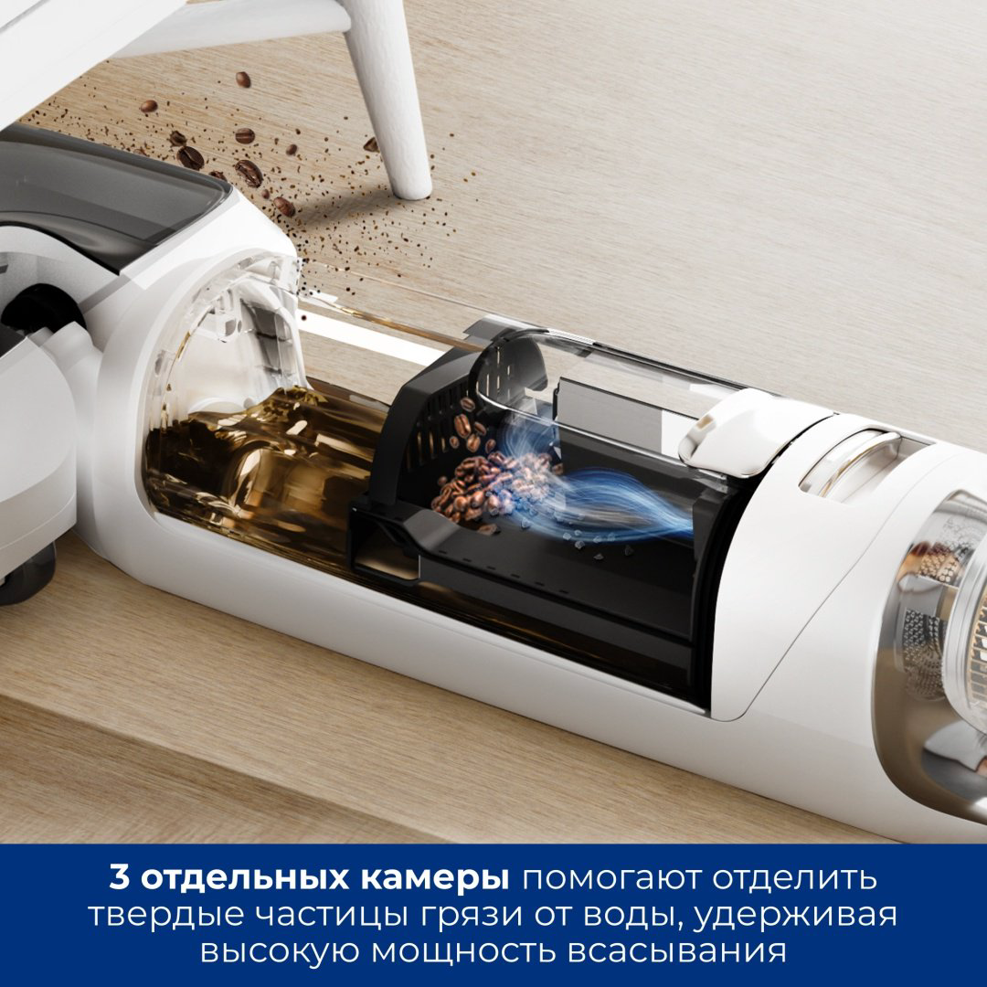 Пылесос Tineco Floor One Stretch S6 FW041100RU белый купить,NaN