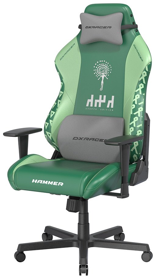 Игровое кресло DXRacer Hammer Steppe edition GC/LHE23LTALTD/QZQ.E, зеленый