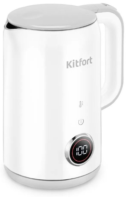 Электрочайник Kitfort KT-6699 белый, черный, серый, серебристый, стальной - ForteMarket Электрочайник Kitfort KT-6699 белый, черный, серый, серебристый, стальной купить,0