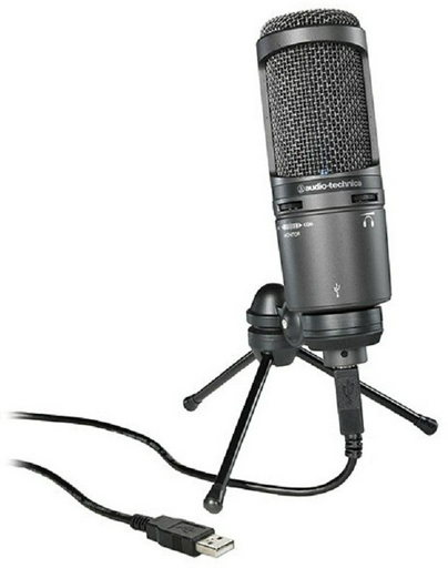 Микрофон Audio-Technica AT2020USB+ черный