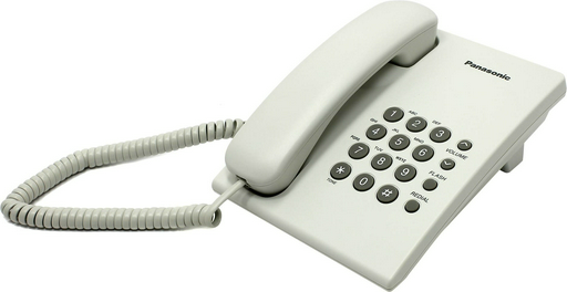 Проводной телефон Panasonic KX-TS2350RUW белый