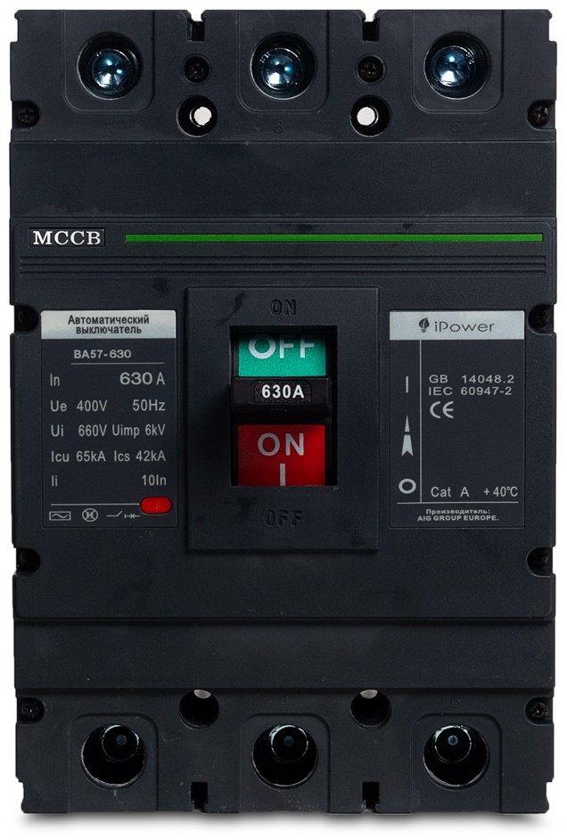 IPower автоматический выключатель 3P 630 A, 65 кА, 660 В
