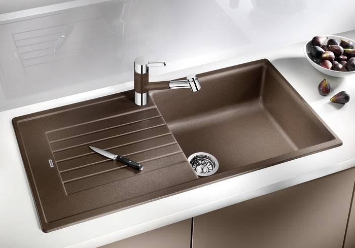 Кухонная мойка Blanco Zia 5S 520519 коричневая купить,NaN