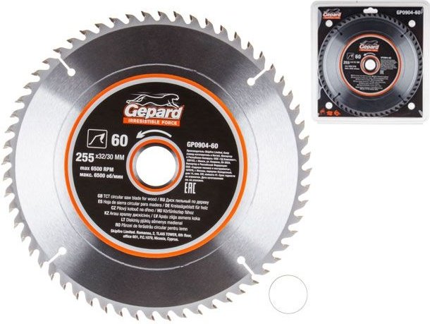 Пильный диск Gepard GP0904-60 255x32 мм, 60Т