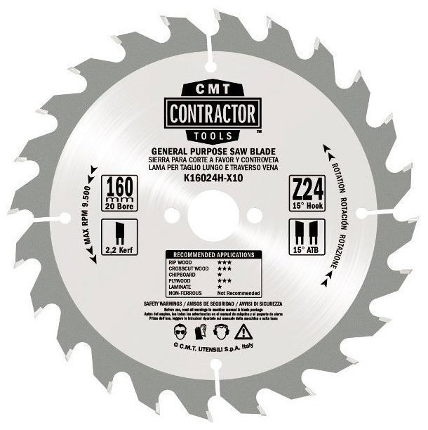 Пильный диск CMT K21624M-X10 216x29 мм