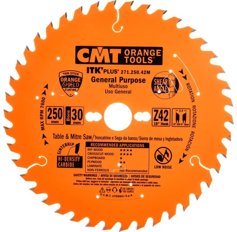 Пильный диск CMT 271.250.42M 250x30 мм, 42Т