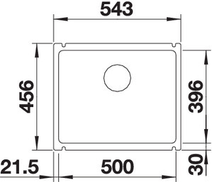 Кухонная мойка Blanco Subline 500-U 523734 бежевая купить,397078