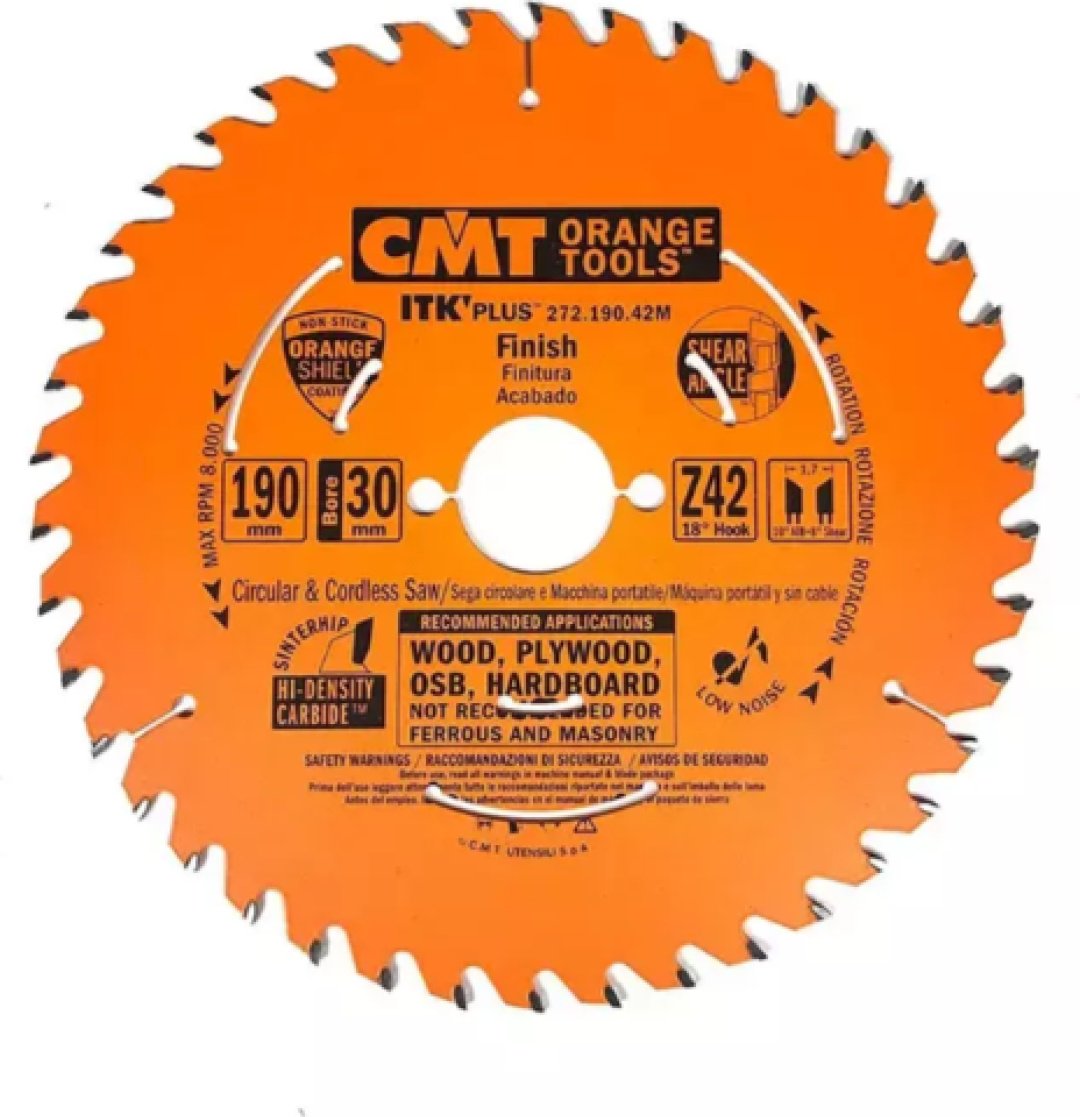 Пильный диск CMT 272.190.42M 190x30 мм, 42Т