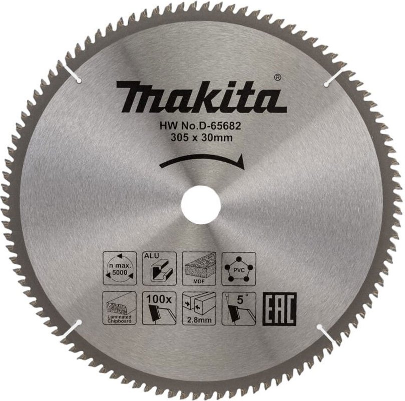 Пильный диск Makita D-65682 305x30 мм, 100Т